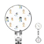 Bluey, Bluey merch, Bluey pattern, Bluey Bluey, bingo, Bluey design, bluey dog Stainless Steel Nurses Watch Bluey, Bluey merch, Bluey pattern, Bluey Bluey, bingo, Bluey design, bluey dog Stainless Steel Nurses Watch
