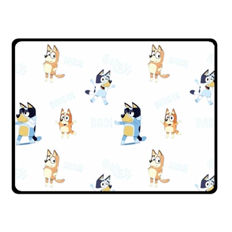 Bluey, Bluey merch, Bluey pattern, Bluey Bluey, bingo, Bluey design, bluey dog 50  x 40  Two Sides Fleece Blanket (Small) from ArtsNow.com 45 x34  Blanket Front