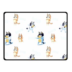 Bluey, Bluey merch, Bluey pattern, Bluey Bluey, bingo, Bluey design, bluey dog 50  x 40  Two Sides Fleece Blanket (Small) from ArtsNow.com 45 x34  Blanket Back