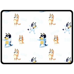 Bluey, Bluey merch, Bluey pattern, Bluey Bluey, bingo, Bluey design, bluey dog 80  x 56  Two Sides Fleece Blanket (Large) from ArtsNow.com 80 x60  Blanket Back