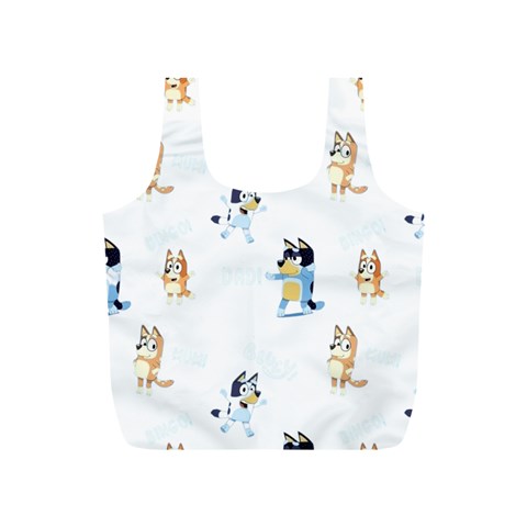 Bluey, Bluey merch, Bluey pattern, Bluey Bluey, bingo, Bluey design, bluey dog Full Print Recycle Bag (S) from ArtsNow.com Front
