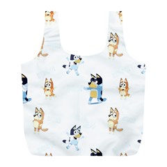 Bluey, Bluey merch, Bluey pattern, Bluey Bluey, bingo, Bluey design, bluey dog Full Print Recycle Bag (L) from ArtsNow.com Back