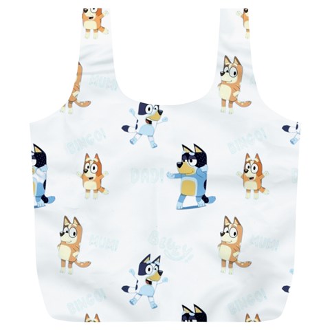 Bluey, Bluey merch, Bluey pattern, Bluey Bluey, bingo, Bluey design, bluey dog Full Print Recycle Bag (XL) from ArtsNow.com Front