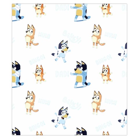 Bluey, Bluey merch, Bluey pattern, Bluey Bluey, bingo, Bluey design, bluey dog Drawstring Pouch (Small) from ArtsNow.com Front