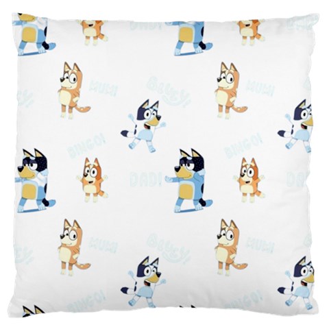 Bluey, Bluey merch, Bluey pattern, Bluey Bluey, bingo, Bluey design, bluey dog Standard Premium Plush Fleece Cushion Case (One Side) from ArtsNow.com Front