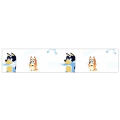Bluey, Bluey merch, Bluey pattern, Bluey Bluey, bingo, Bluey design, bluey dog 12 X60  Small Premium Plush Fleece Scarf from ArtsNow.com Back