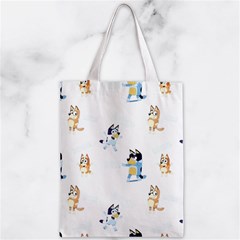 Bluey, Bluey merch, Bluey pattern, Bluey Bluey, bingo, Bluey design, bluey dog Zipper Classic Tote Bag from ArtsNow.com Back