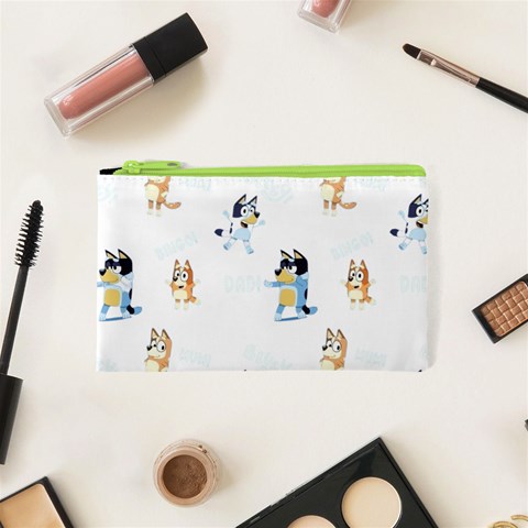 Bluey, Bluey merch, Bluey pattern, Bluey Bluey, bingo, Bluey design, bluey dog Cosmetic Bag (XS) from ArtsNow.com Front