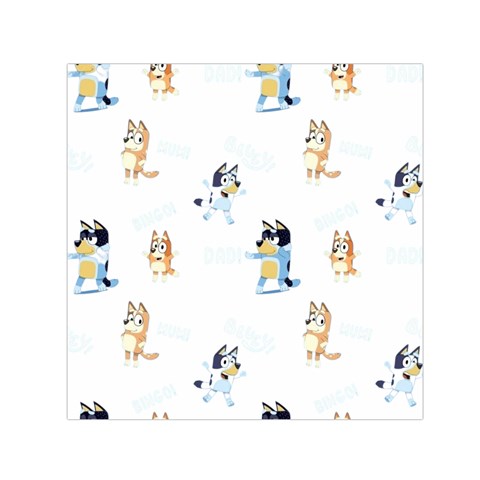Bluey, Bluey merch, Bluey pattern, Bluey Bluey, bingo, Bluey design, bluey dog 30  x 30  Large Square Satin Scarf from ArtsNow.com Front