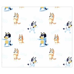 Bluey, Bluey merch, Bluey pattern, Bluey Bluey, bingo, Bluey design, bluey dog Zipper Large Tote Bag from ArtsNow.com Front