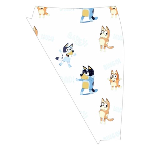 Bluey, Bluey merch, Bluey pattern, Bluey Bluey, bingo, Bluey design, bluey dog Midi Wrap Pencil Skirt from ArtsNow.com Front Left