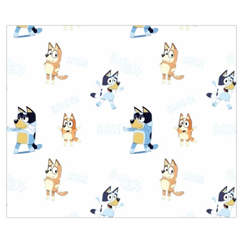 Bluey, Bluey merch, Bluey pattern, Bluey Bluey, bingo, Bluey design, bluey dog Zipper Medium Tote Bag from ArtsNow.com Front