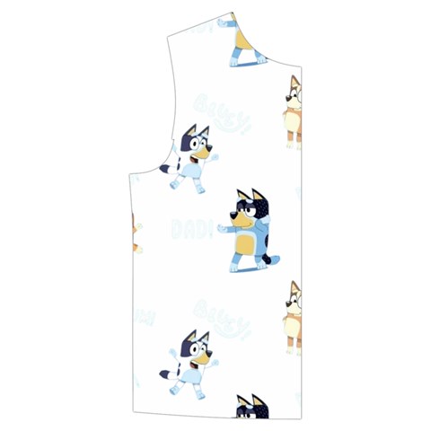 Bluey, Bluey merch, Bluey pattern, Bluey Bluey, bingo, Bluey design, bluey dog Kid s Button Up Puffer Vest from ArtsNow.com Front Right