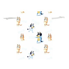 Bluey, Bluey merch, Bluey pattern, Bluey Bluey, bingo, Bluey design, bluey dog Lightweight Drawstring Pouch (L) from ArtsNow.com Back