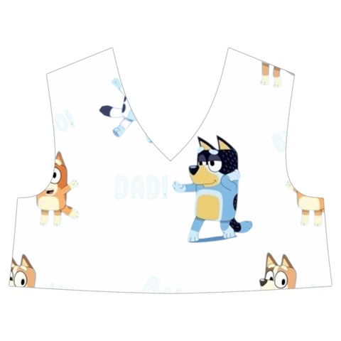 Bluey, Bluey merch, Bluey pattern, Bluey Bluey, bingo, Bluey design, bluey dog Kids  Midi Sailor Dress from ArtsNow.com Front Top