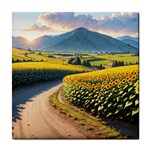 Sunflowers Flowers Nature Tile Coaster