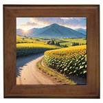 Sunflowers Flowers Nature Framed Tile