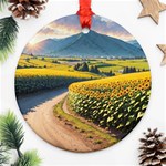 Sunflowers Flowers Nature Ornament (Round)