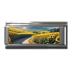 Sunflowers Flowers Nature Superlink Italian Charm (9mm)