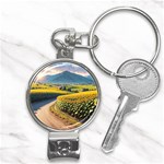 Sunflowers Flowers Nature Nail Clippers Key Chain
