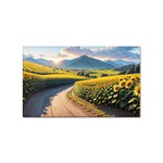 Sunflowers Flowers Nature Sticker (Rectangular)