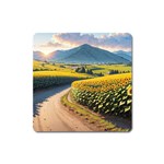 Sunflowers Flowers Nature Square Magnet