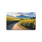 Sunflowers Flowers Nature Magnet (Name Card)