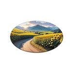 Sunflowers Flowers Nature Sticker Oval (10 pack)