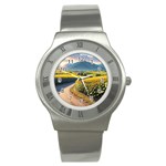 Sunflowers Flowers Nature Stainless Steel Watch
