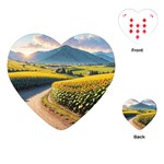 Sunflowers Flowers Nature Playing Cards Single Design (Heart)