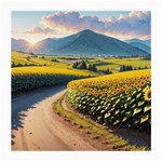 Sunflowers Flowers Nature Medium Glasses Cloth