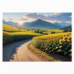 Sunflowers Flowers Nature Large Glasses Cloth (2 Sides)