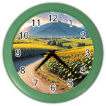 Sunflowers Flowers Nature Color Wall Clock