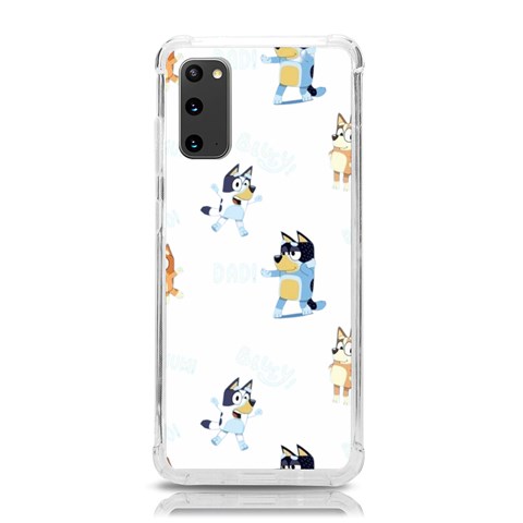 Bluey, Bluey merch, Bluey pattern, Bluey Bluey, bingo, Bluey design, bluey dog Samsung Galaxy S20 6.2 Inch TPU UV Case from ArtsNow.com Front