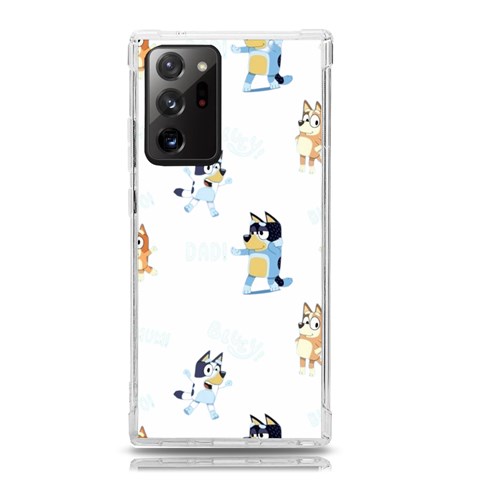 Bluey, Bluey merch, Bluey pattern, Bluey Bluey, bingo, Bluey design, bluey dog Samsung Galaxy Note 20 Ultra TPU UV Case from ArtsNow.com Front