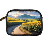 Sunflowers Flowers Nature Digital Camera Leather Case