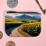 Sunflowers Flowers Nature Mini Coin Purse