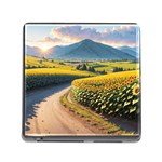 Sunflowers Flowers Nature Memory Card Reader (Square 5 Slot)