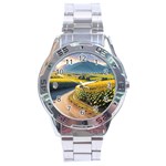 Sunflowers Flowers Nature Stainless Steel Analogue Watch