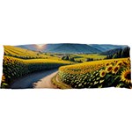 Sunflowers Flowers Nature 47 x17  Body Pillow Case Dakimakura (Two Sides)