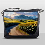 Sunflowers Flowers Nature Messenger Bag