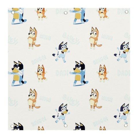 Bluey, Bluey merch, Bluey pattern, Bluey Bluey, bingo, Bluey design, bluey dog Banner and Sign 3  x 3  from ArtsNow.com Front