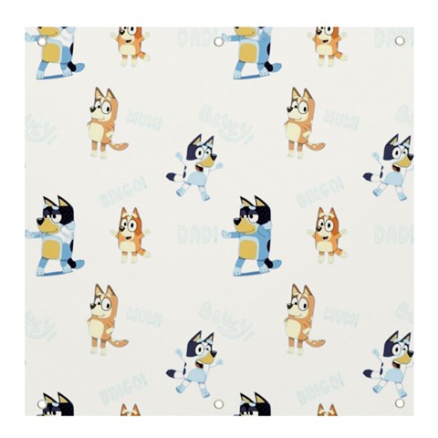 Bluey, Bluey merch, Bluey pattern, Bluey Bluey, bingo, Bluey design, bluey dog Banner and Sign 4  x 4  from ArtsNow.com Front