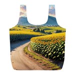 Sunflowers Flowers Nature Full Print Recycle Bag (L)