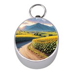 Sunflowers Flowers Nature Mini Silver Compasses