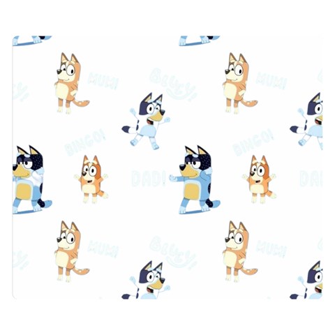 Bluey, Bluey merch, Bluey pattern, Bluey Bluey, bingo, Bluey design, bluey dog 50  x 40  Premium Plush Fleece Blanket (Small) from ArtsNow.com 50 x40  Blanket Front