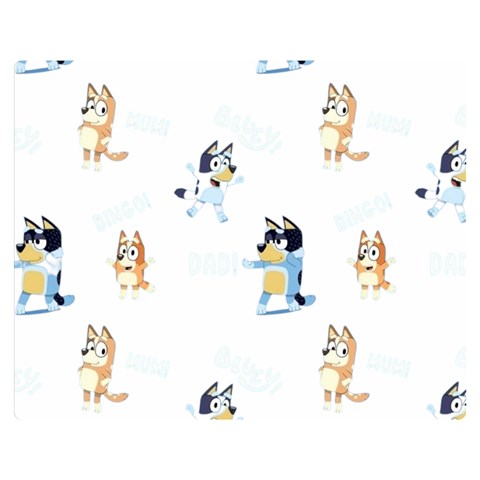 Bluey, Bluey merch, Bluey pattern, Bluey Bluey, bingo, Bluey design, bluey dog 60  x 50  Premium Plush Fleece Blanket (Medium) from ArtsNow.com 60 x50  Blanket Front