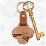Sunflowers Flowers Nature Engraved Wood Key Chain