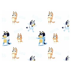 Bluey, Bluey merch, Bluey pattern, Bluey Bluey, bingo, Bluey design, bluey dog 40  x 30  Two Sides Premium Plush Fleece Blanket (Baby Size) from ArtsNow.com 40 x30  Blanket Front