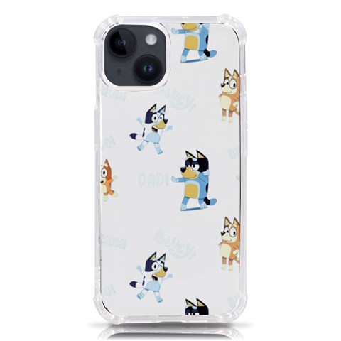 Bluey, Bluey merch, Bluey pattern, Bluey Bluey, bingo, Bluey design, bluey dog iPhone 14 TPU UV Print Case from ArtsNow.com Front
